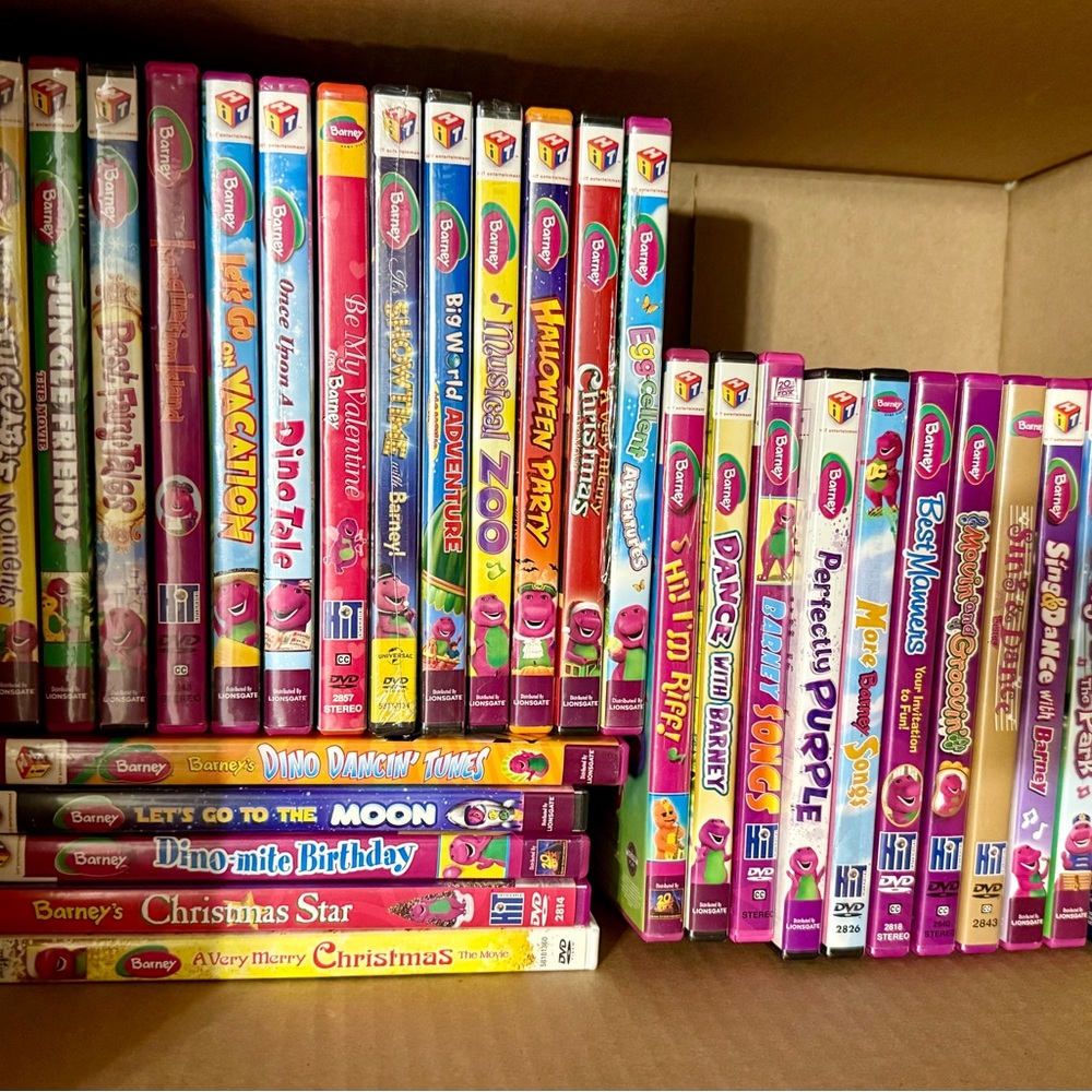 HUGE Barney & Friends dvd lot
